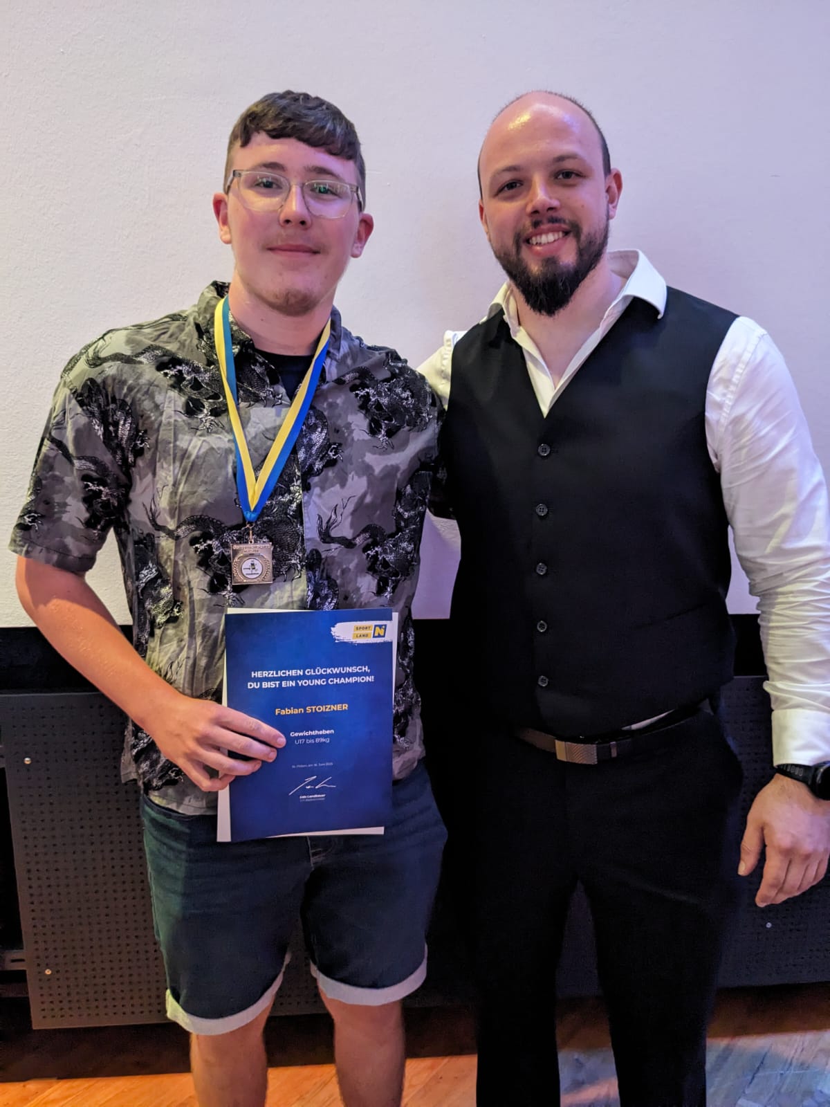 Ehrung Fabian und Hannes